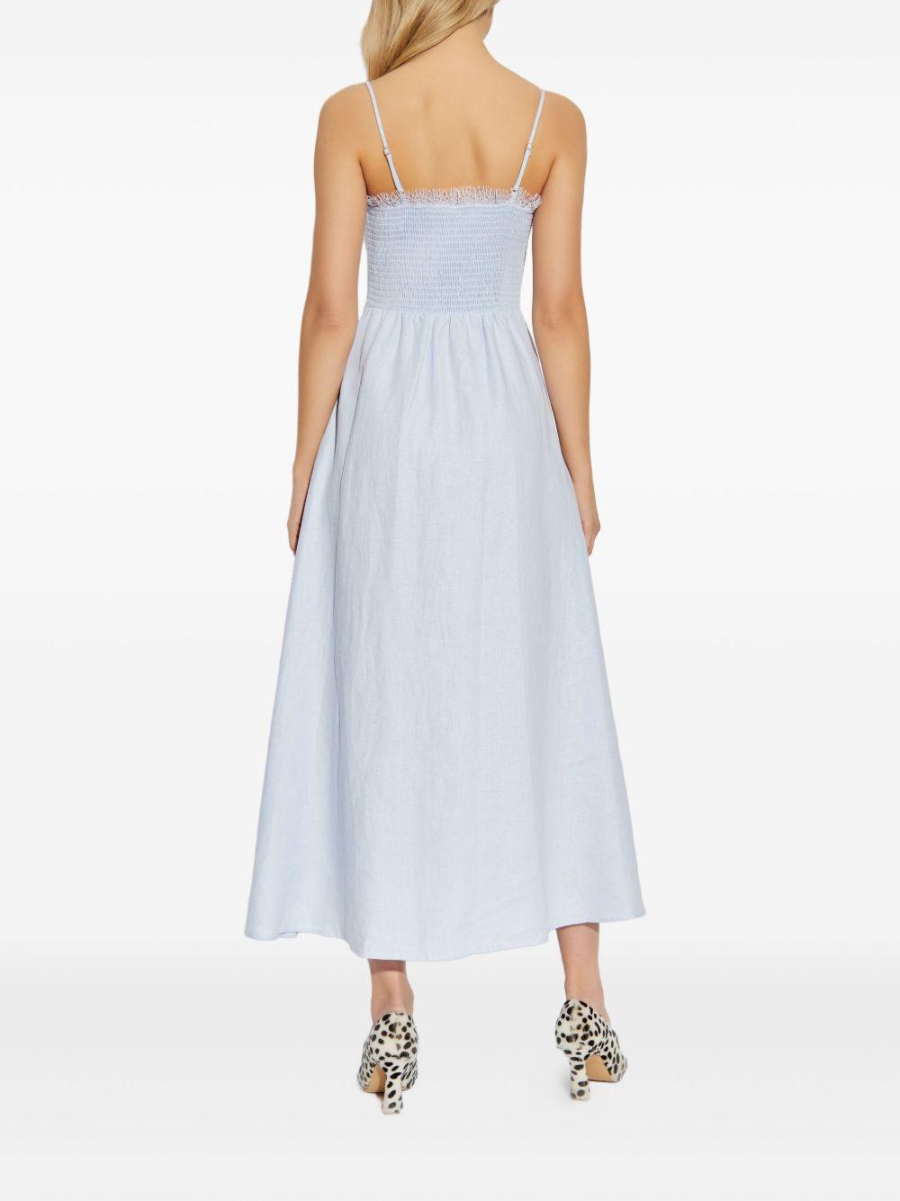 Linella lace-trimmed button-front dress Product Image