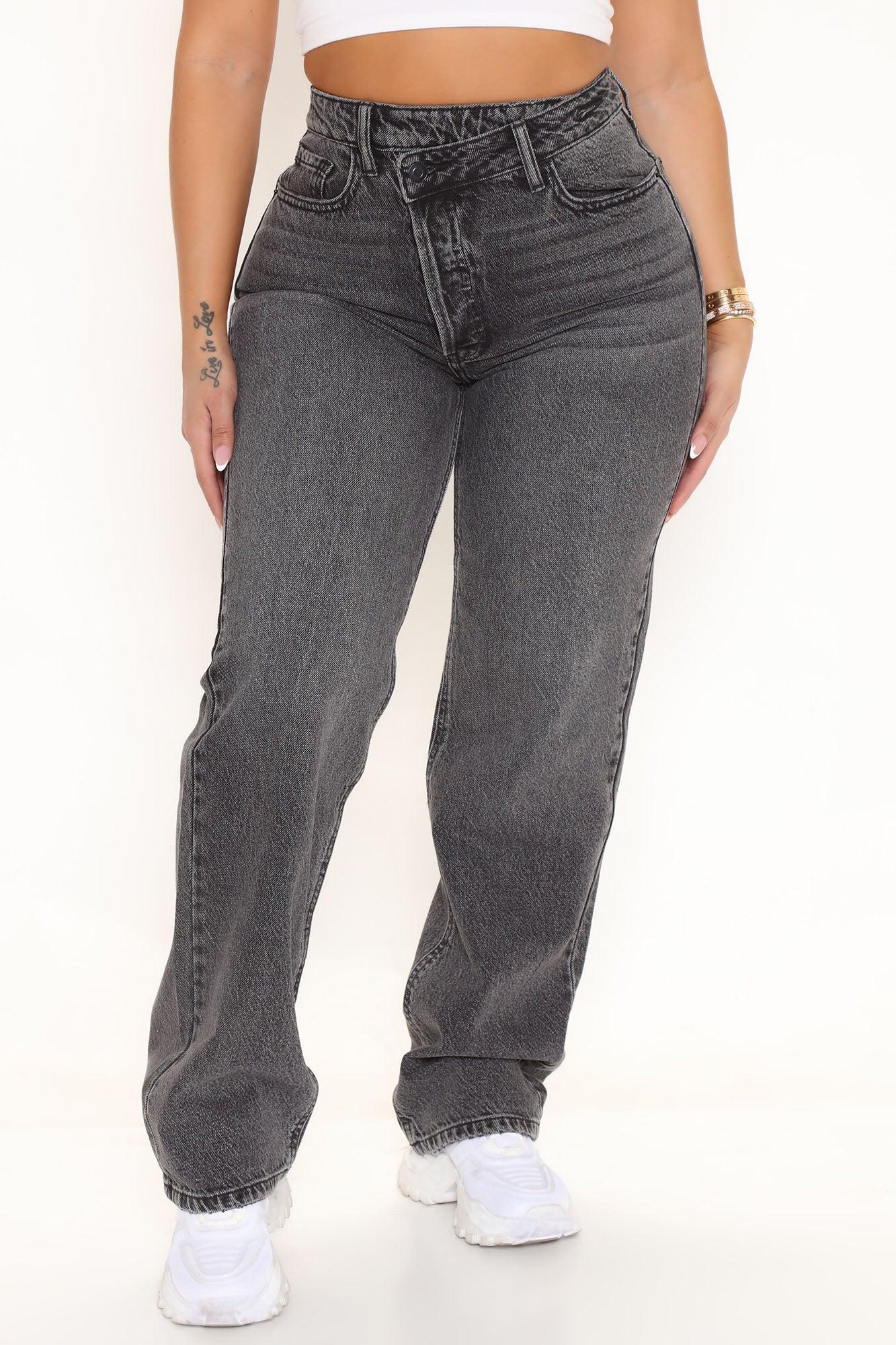 The Crossover Straight Leg Jeans - Black Product Image