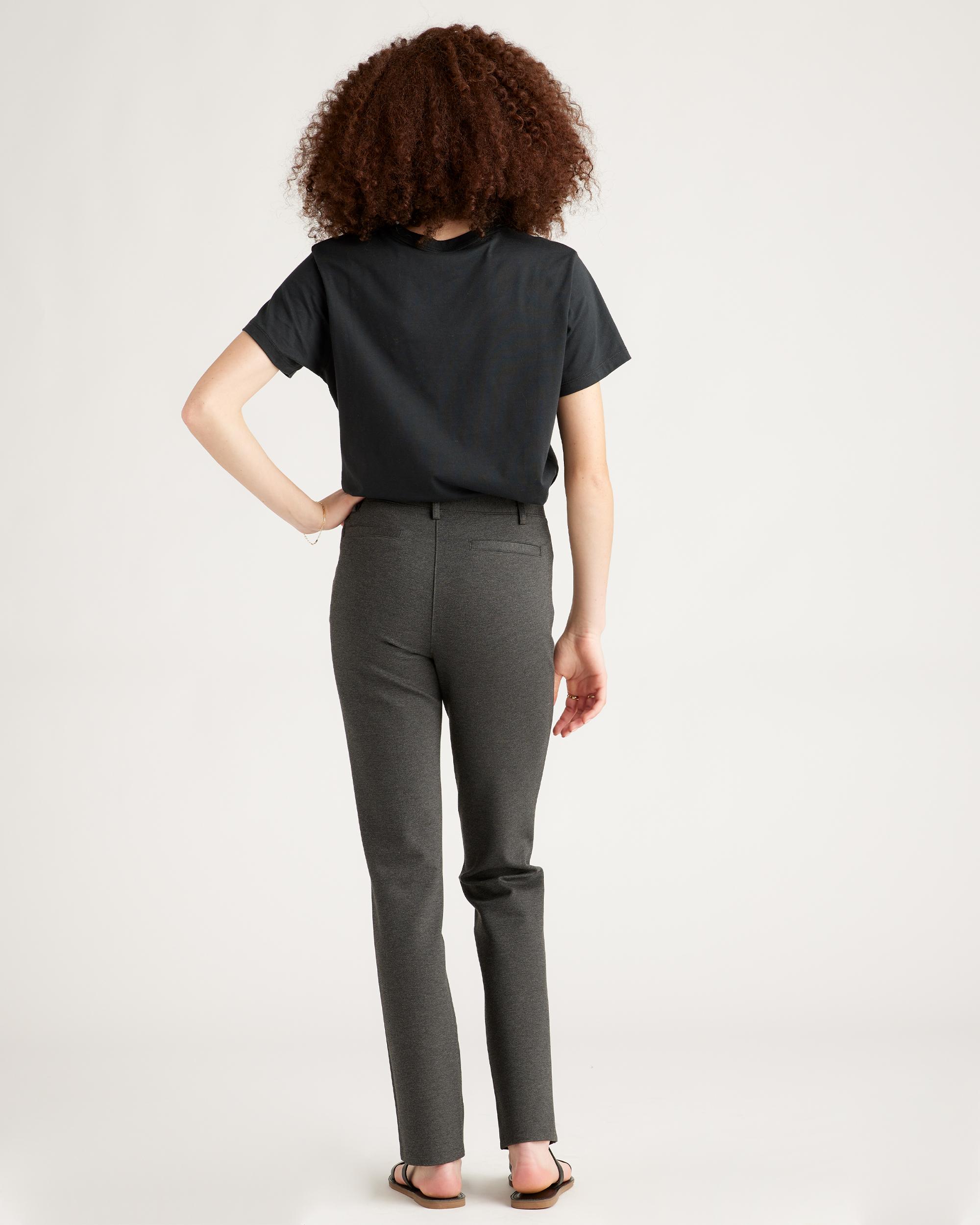Quince | Women's Ultra-Stretch Ponte Straight Leg Pants Tall Rayon Product Image
