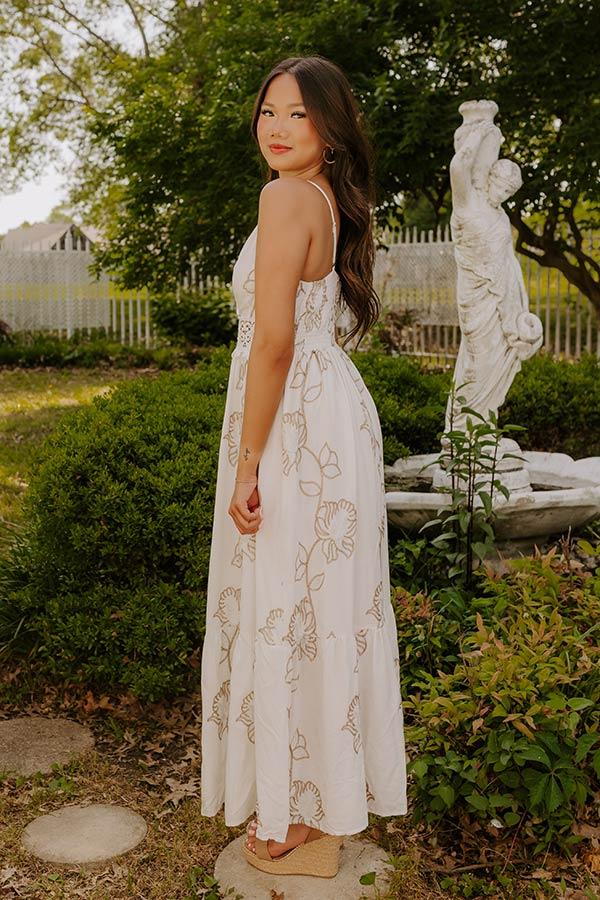 Graceful Gardens Embroidered Maxi Dress Product Image