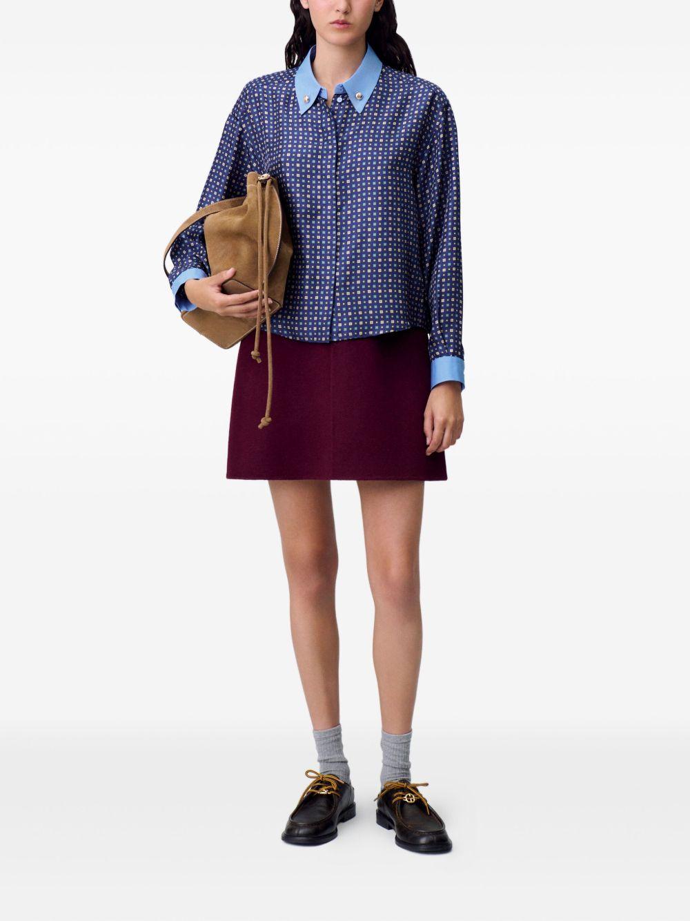 silk printed shirt Product Image