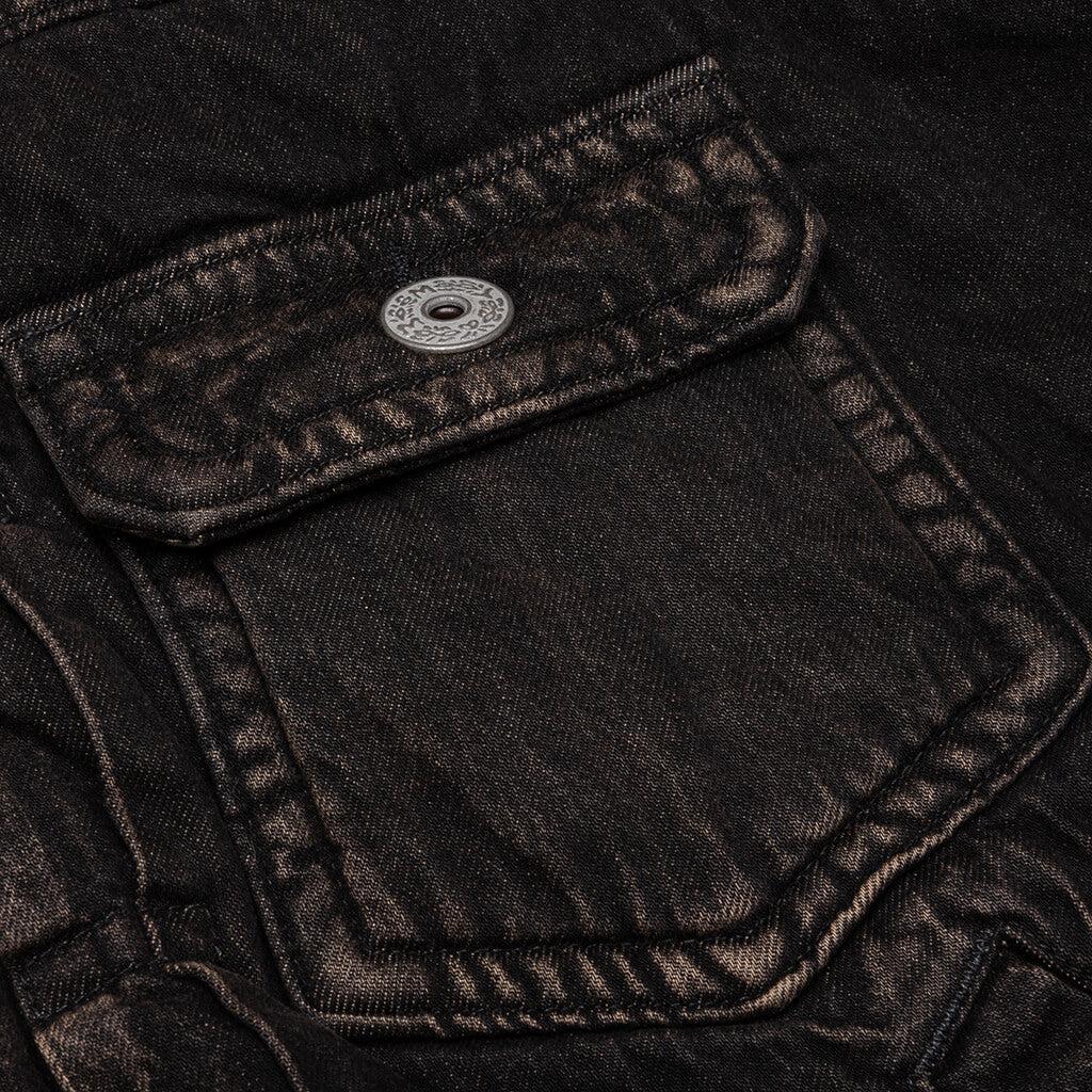 Puffer Denim Jacket - Black Male Product Image