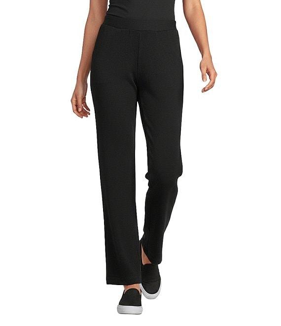Allison Daley Pull-On Waist Straight Leg Knit Pants Product Image