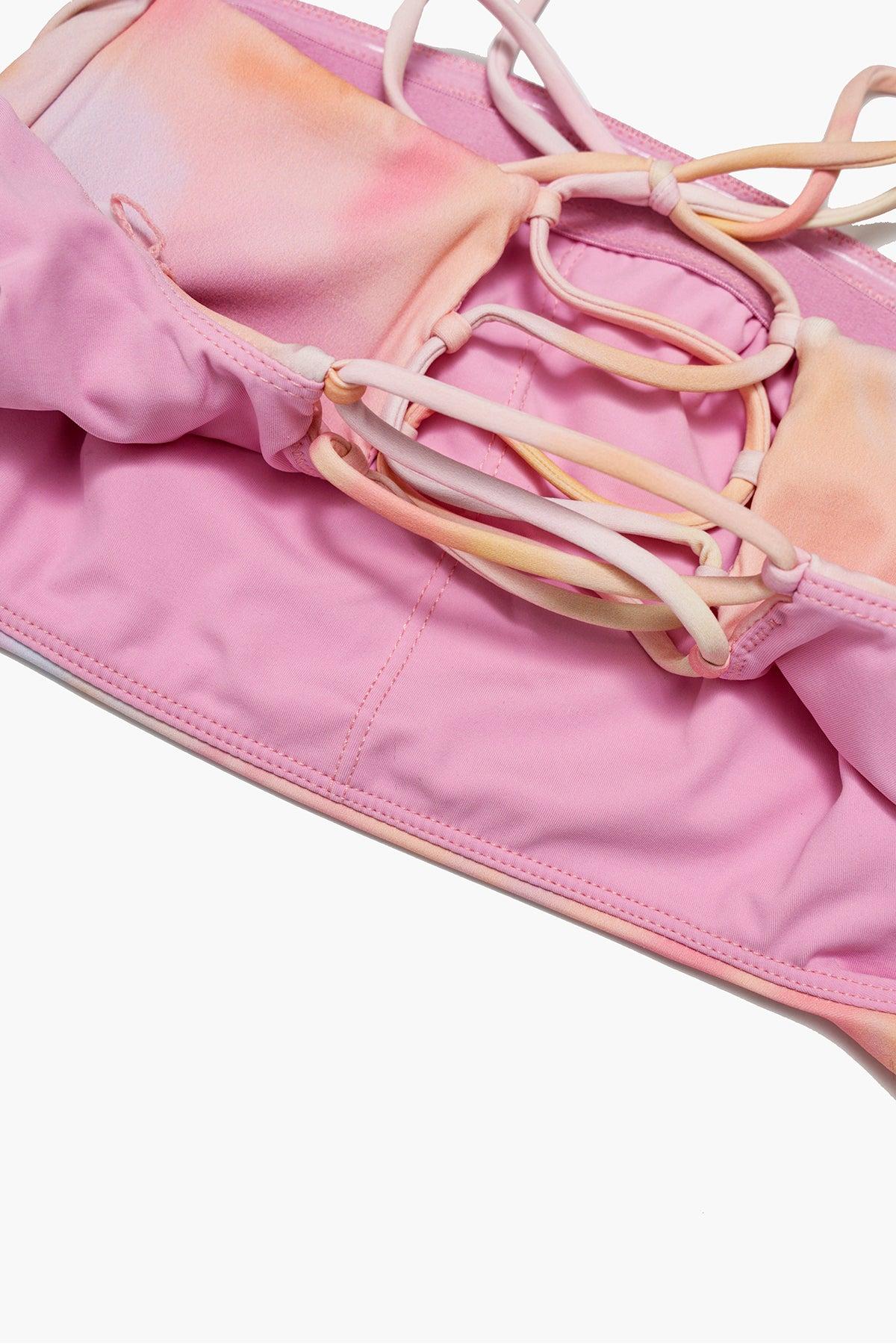 Coastline Cap Sleeve Bikini Top - Floral Haze Product Image