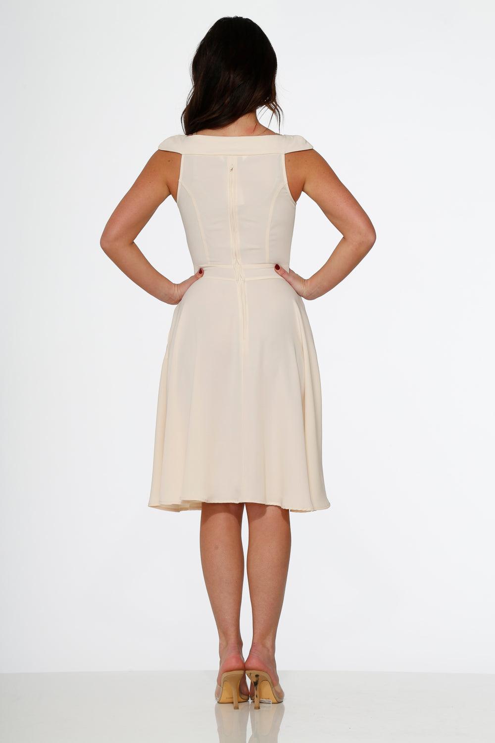 Off White Occasional Swing Dress Product Image