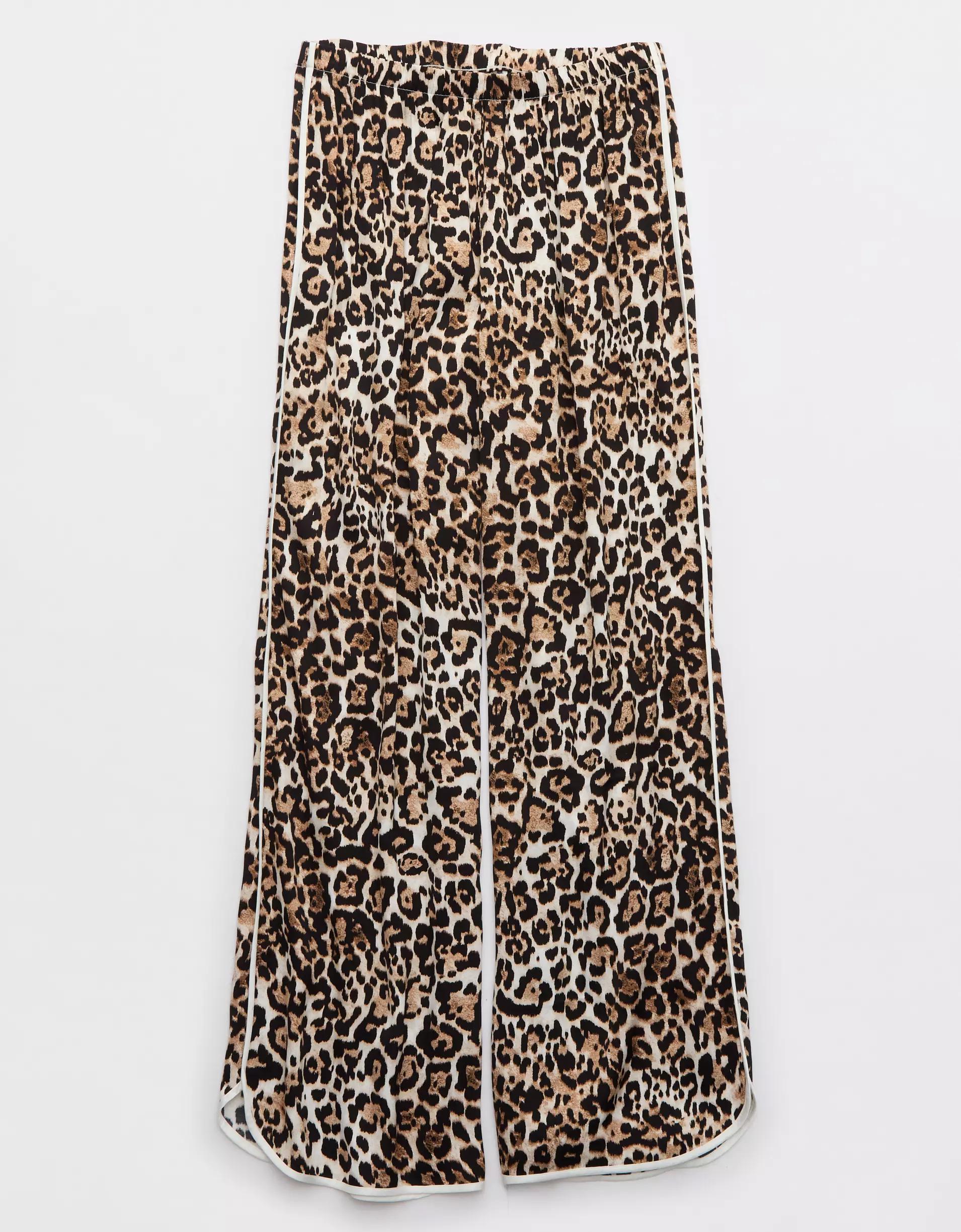 Aerie Off-Duty Satin Piping Trouser PJ Product Image