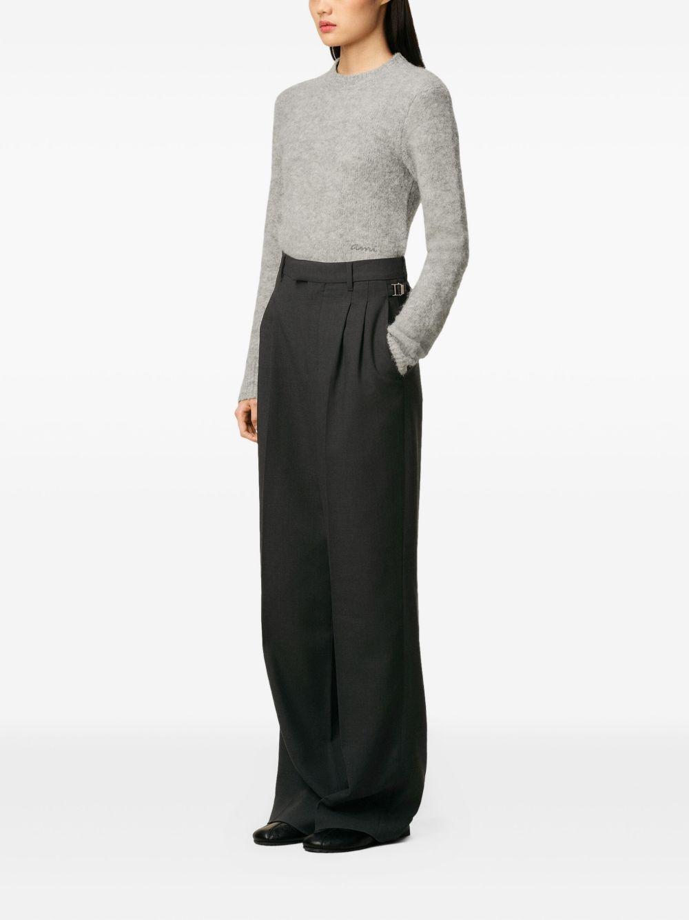 pleated high-waist trousers Product Image