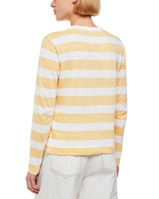 Striped Crewneck Pocket Top  Product Image