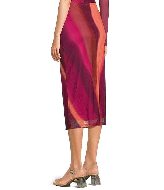 GB Abstract Mesh Midi Skirt Product Image
