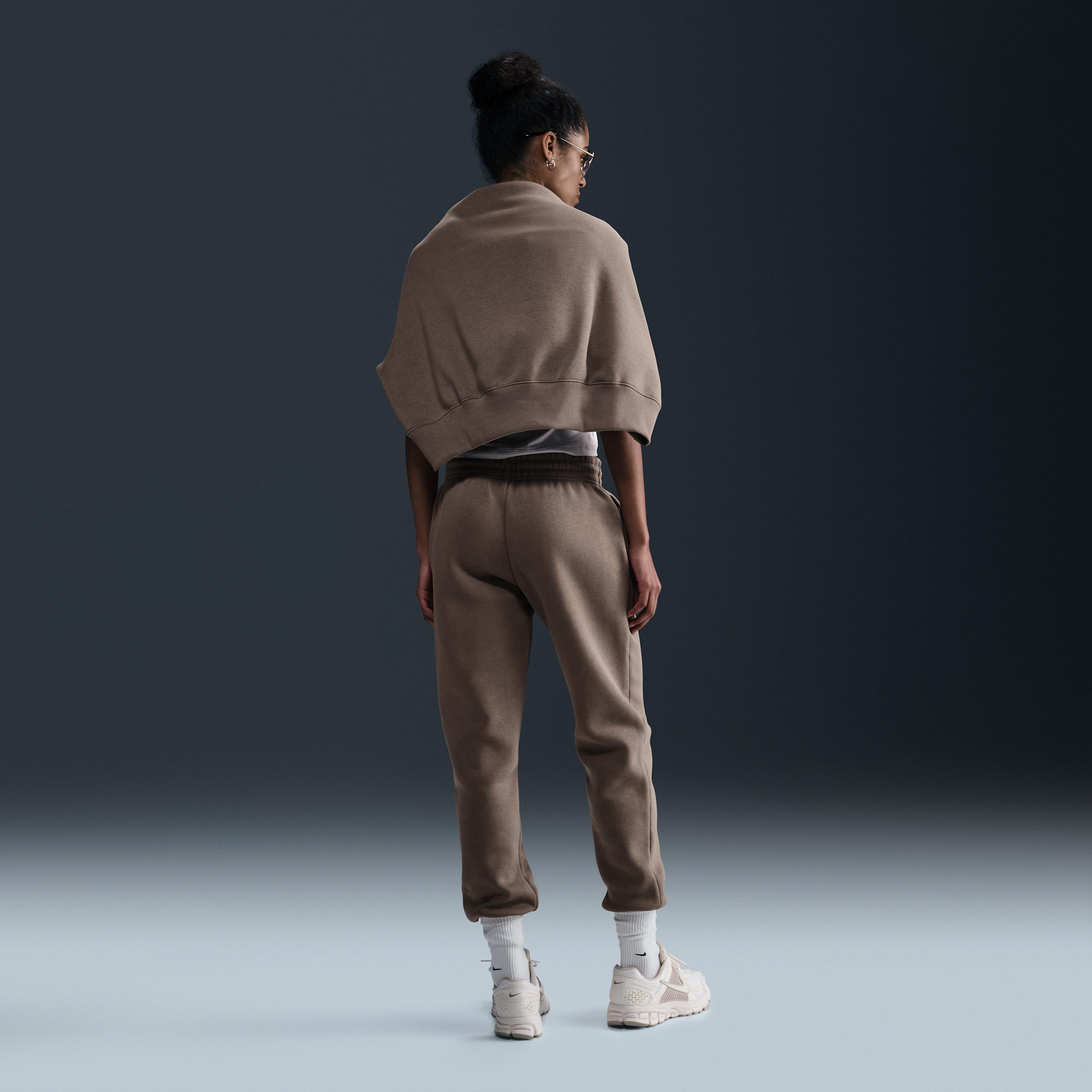 Womens Nike Sportswear Phoenix Fleece Mid-Rise Sweatpants | FZ7626-233 Product Image