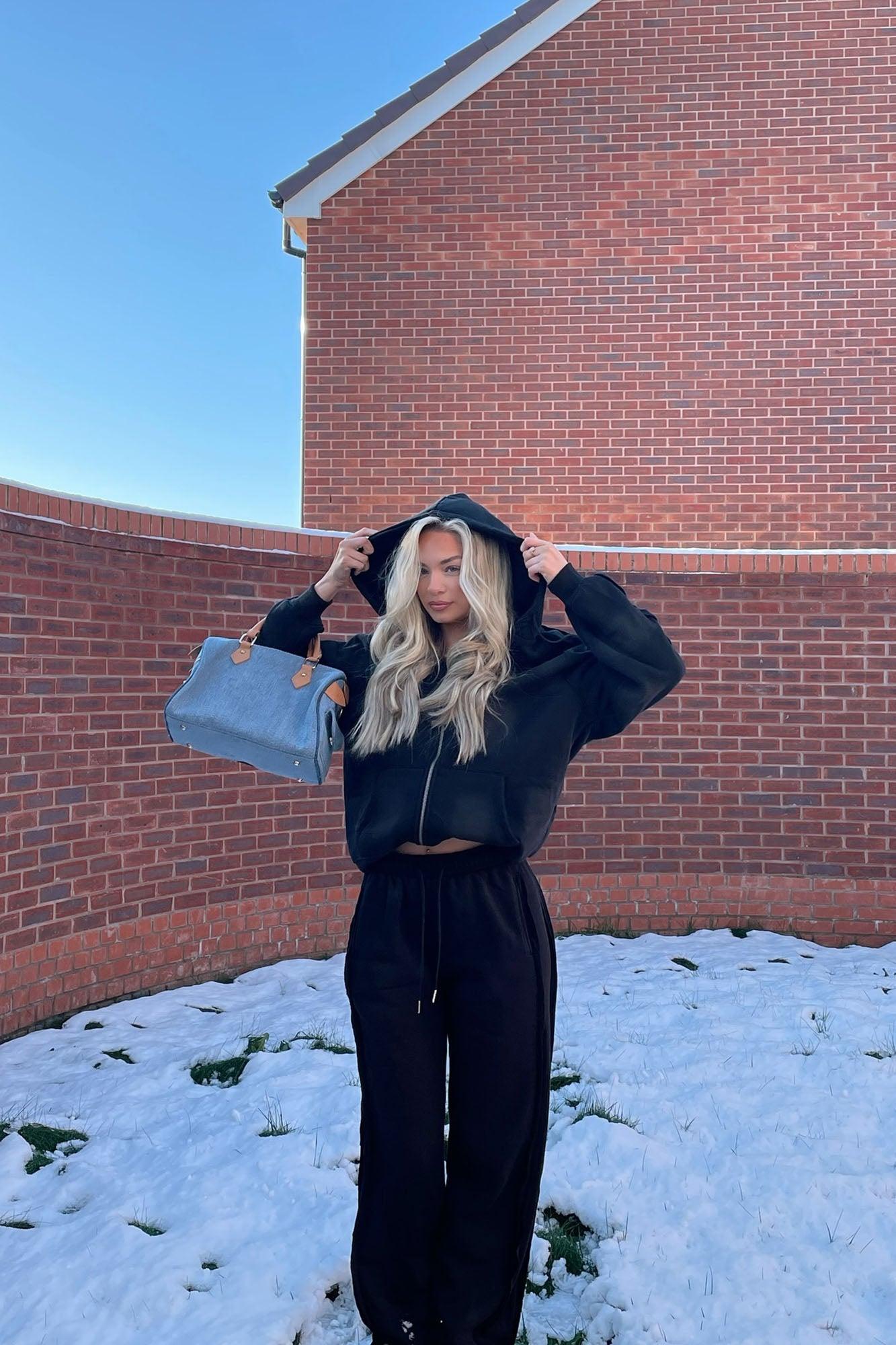 Serenity Washed Lounge Pant - Black Product Image