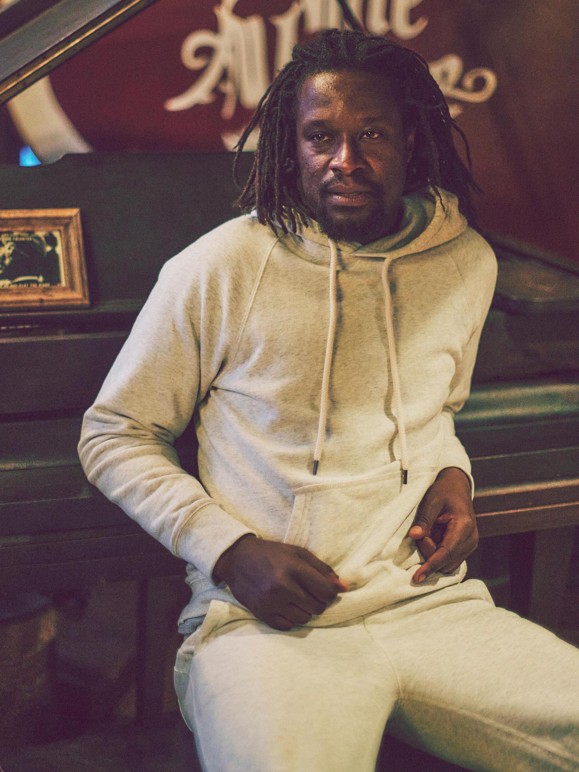 High Standard Fleece Hoodie - Antique Ivory Heather Male Product Image