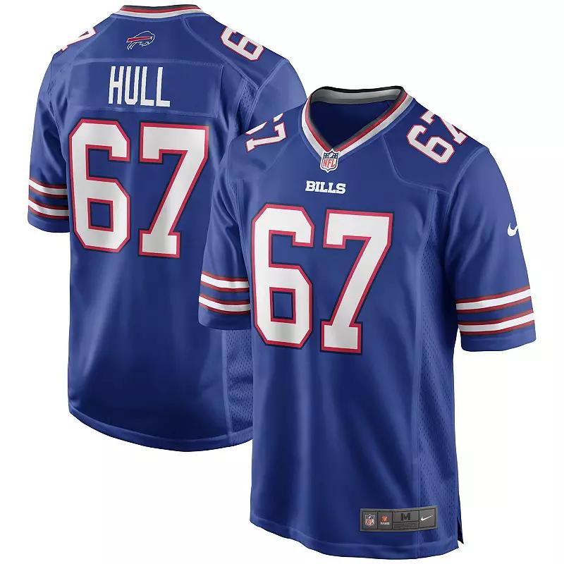 Men's Nike Kent Hull Royal Buffalo Bills Game Retired Player Jersey, Size: 5XL, Blue Product Image
