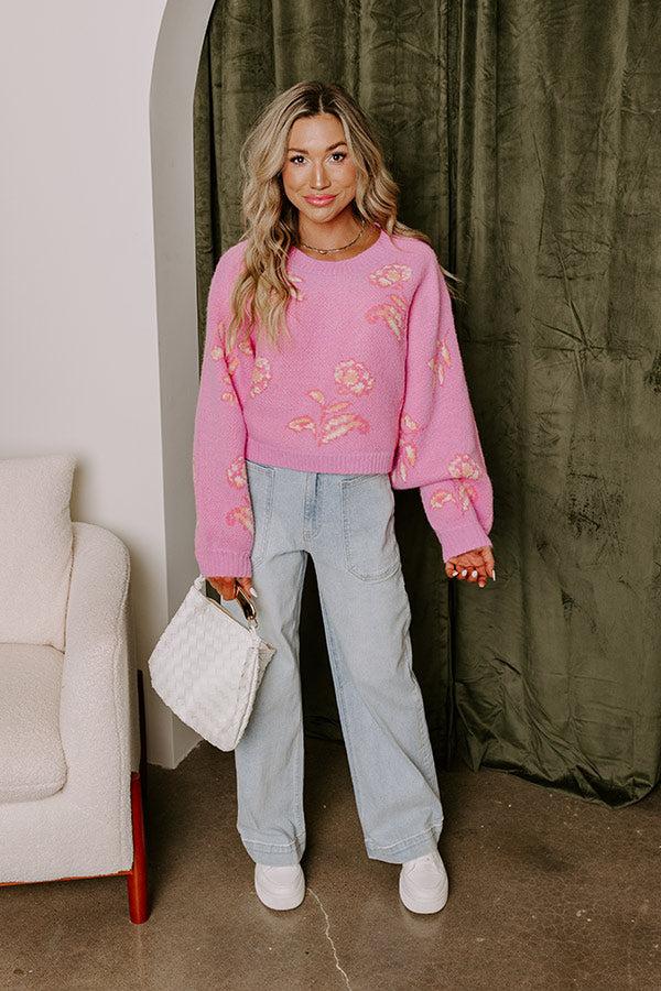 Cozier Than Ever Wool-Blend Sweater in Pink Product Image