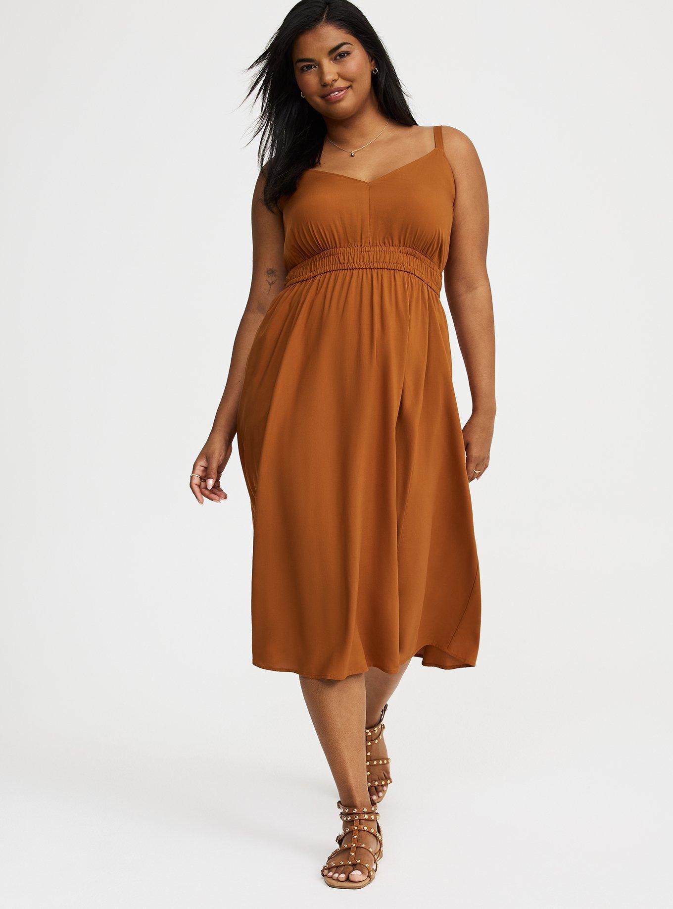 Midi V-Neck Dress Product Image