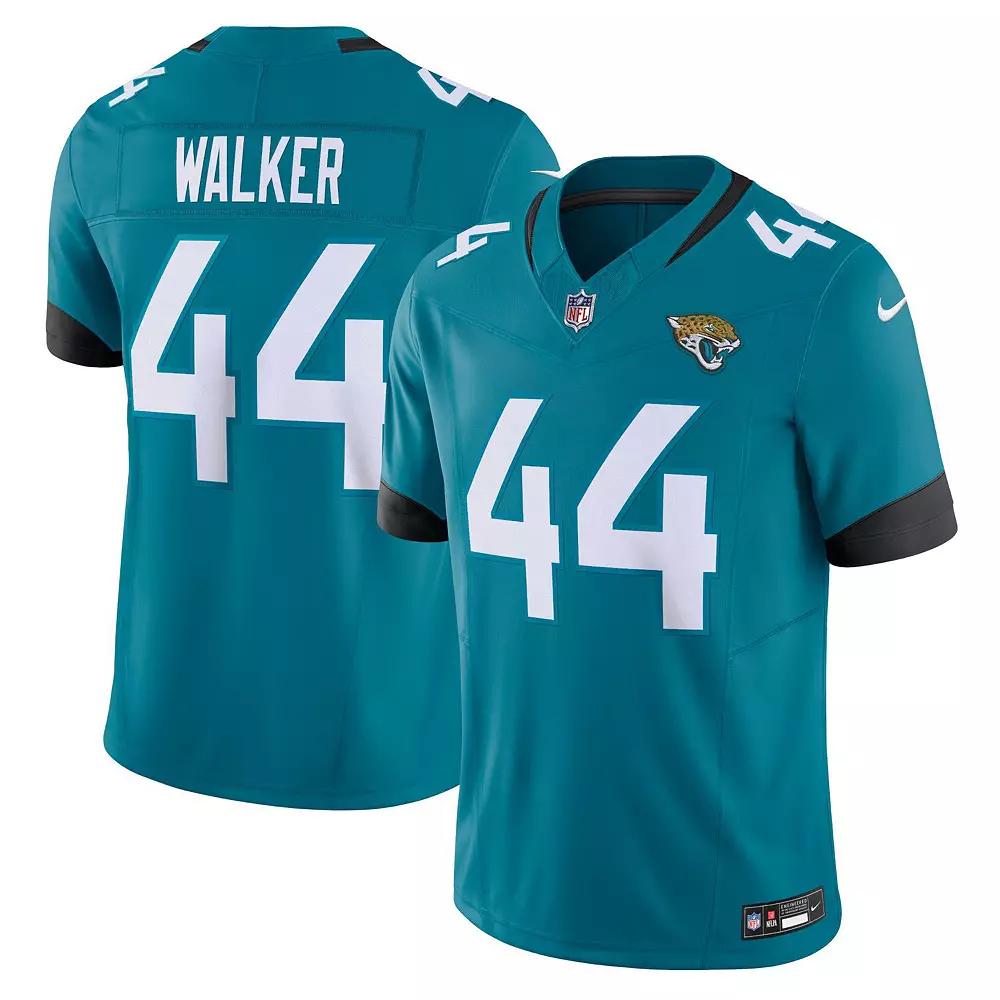 Men's Nike Travon Walker Teal Jacksonville Jaguars Vapor F.U.S.E. Limited Jersey,  Product Image