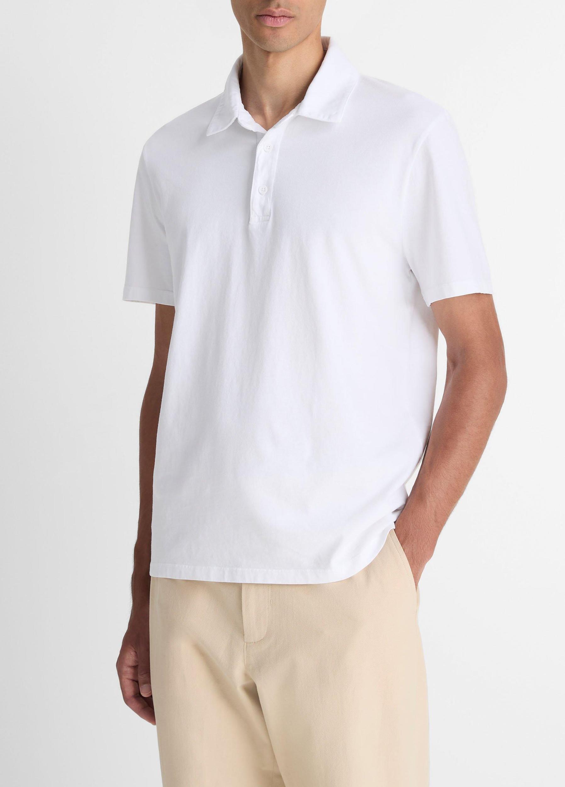 Garment Dye Cotton Polo Shirt Product Image