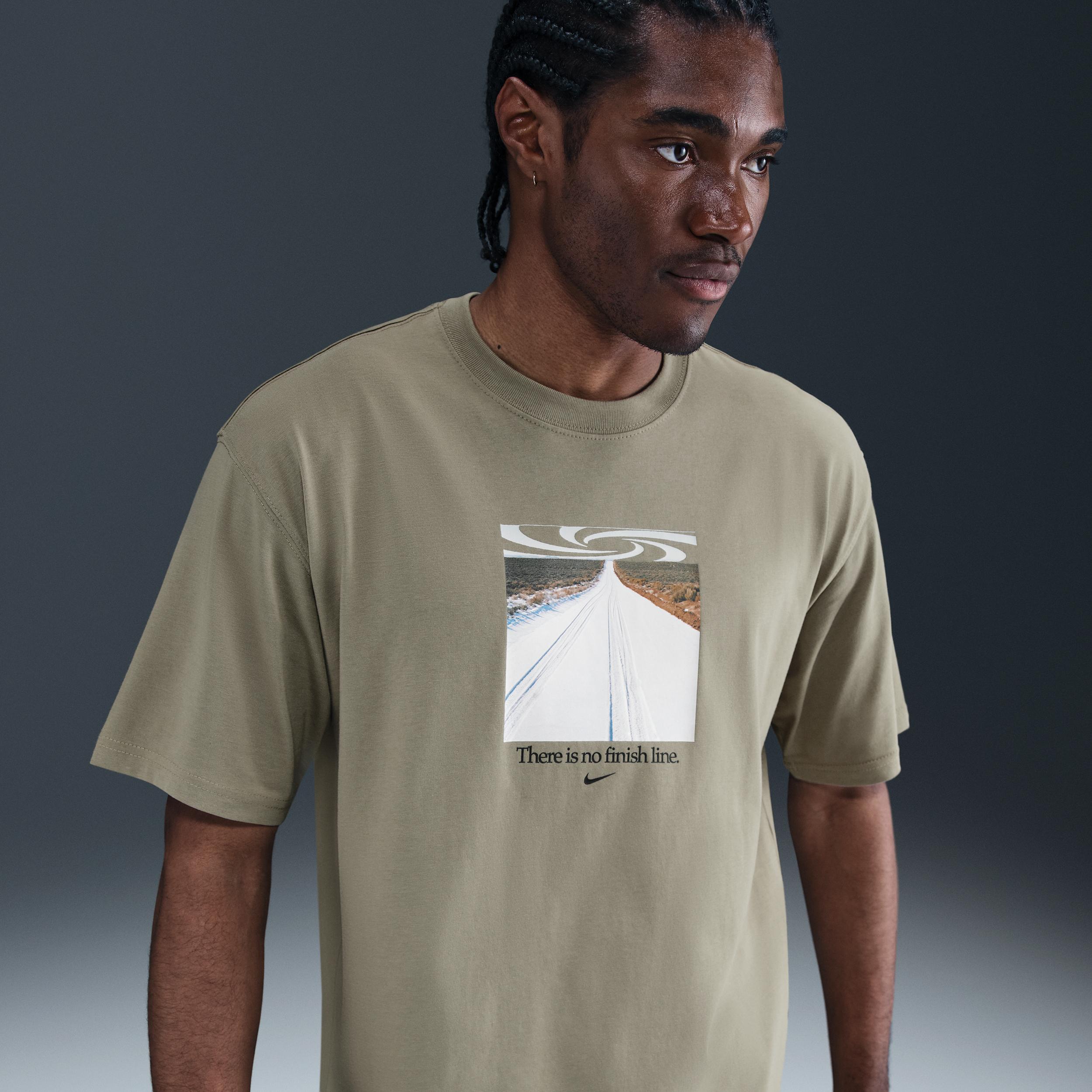 Nike Mens Nike NSW M90 Open T-Shirt - Mens Light Army Product Image