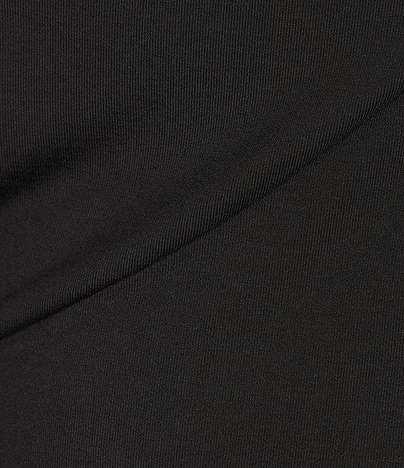 City Blues Stretch Modal Asymmetrical Neck Long Sleeve Ruched Top Product Image