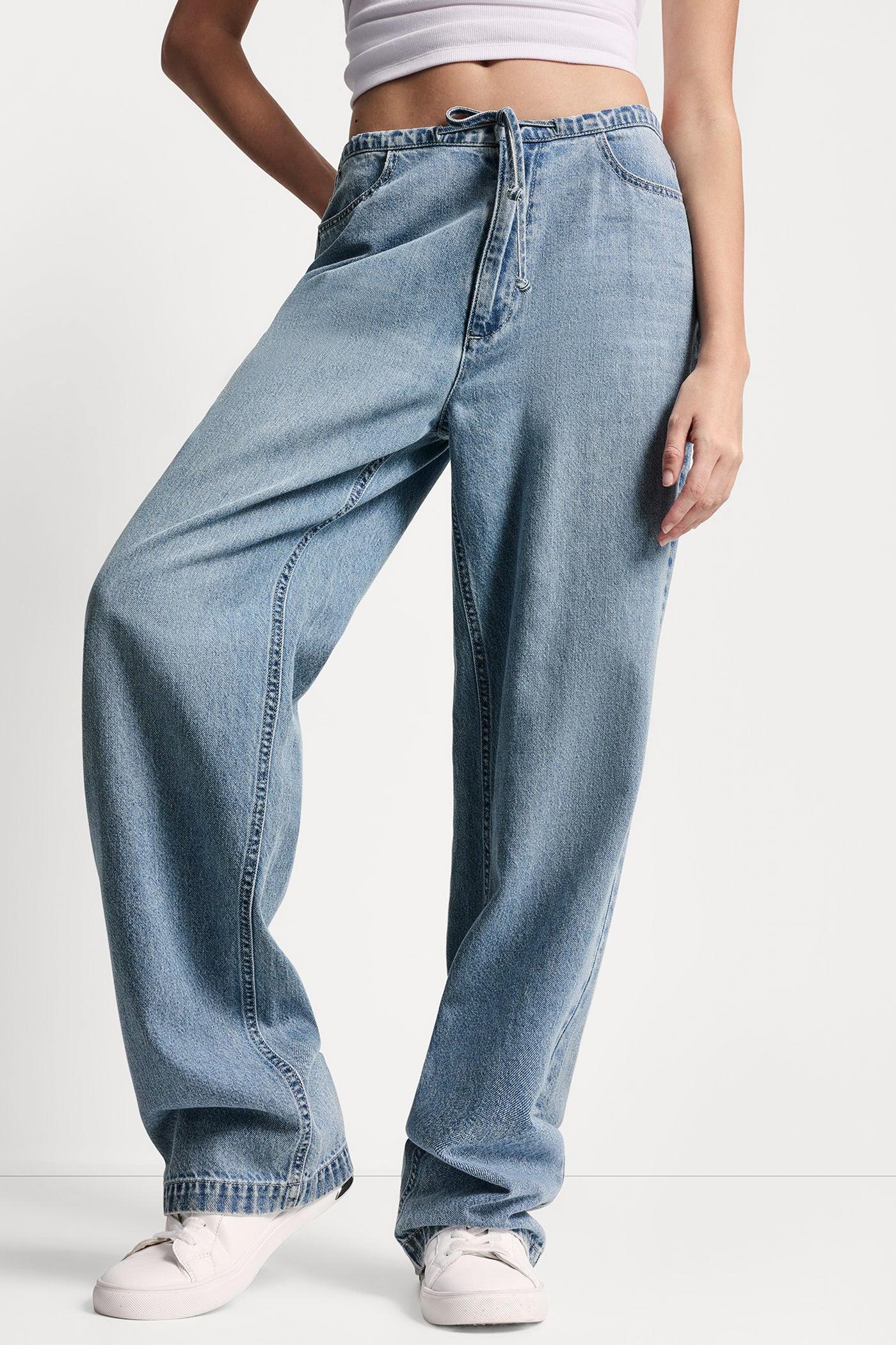 MID-RISE RELAXED STRAIGHT LEG WITH DRAWCORD Product Image