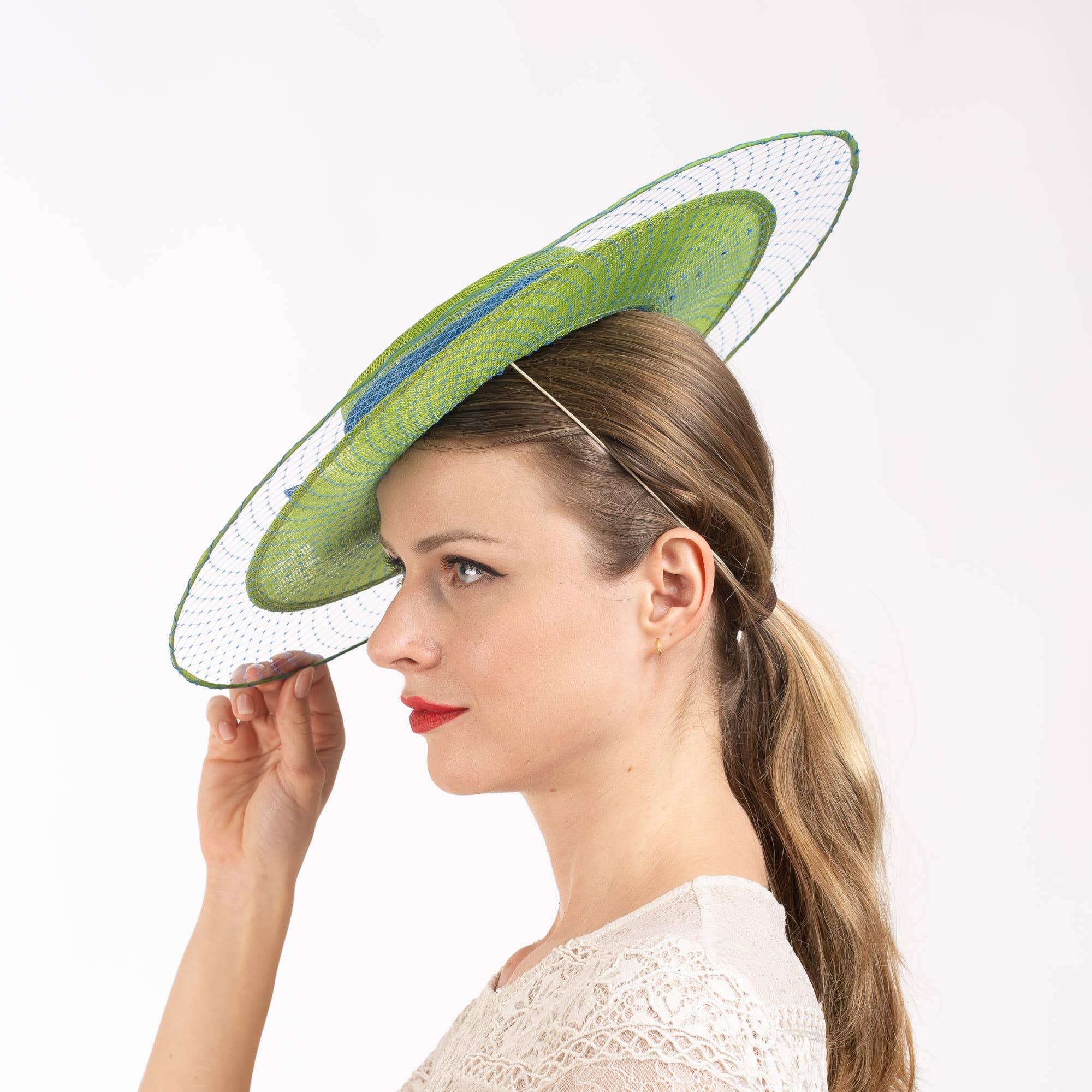 Dual Tone Sinamay Hat and Bow Product Image