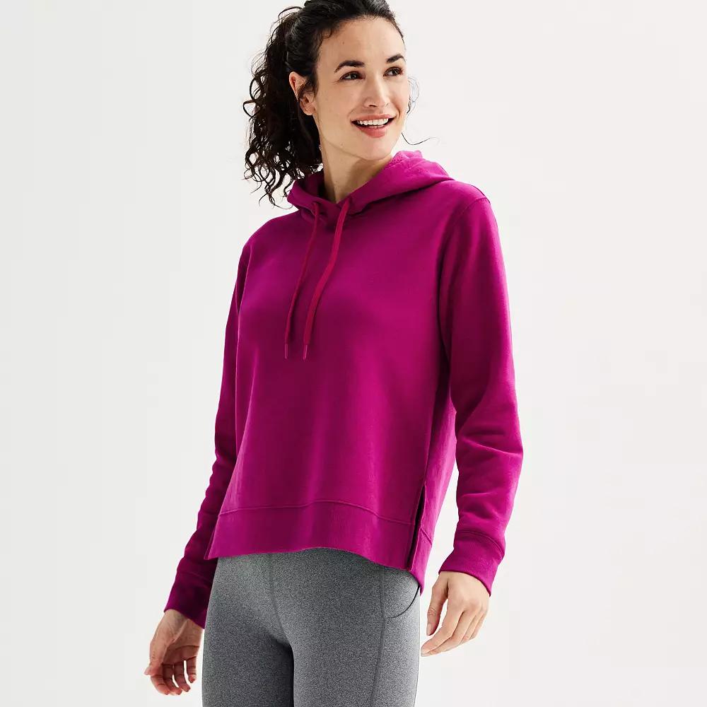 Women's Tek Gear® Ultrasoft Fleece Hoodie, Size: Medium, Pink Grigio Product Image
