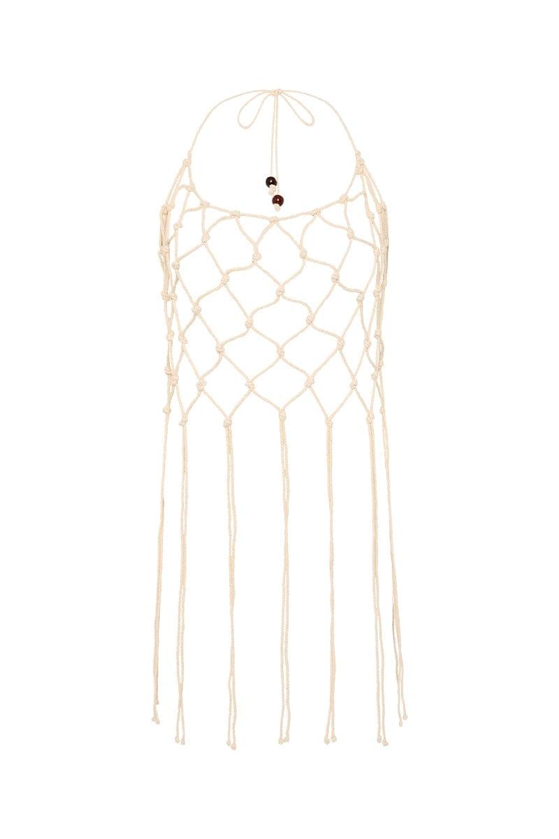 Nelas Macrame Top Off-White - Final Sale Product Image