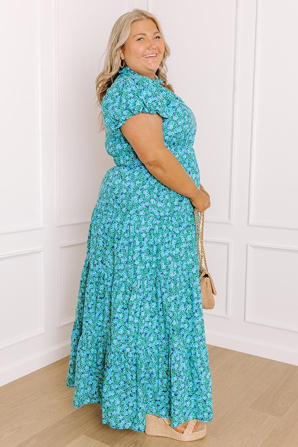 Botanical Charm Floral Maxi Dress Curves Product Image