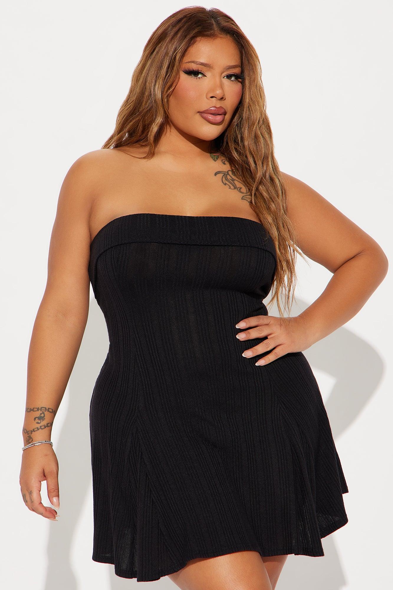 Josephine 2 Piece Mini Dress Set - Black Product Image