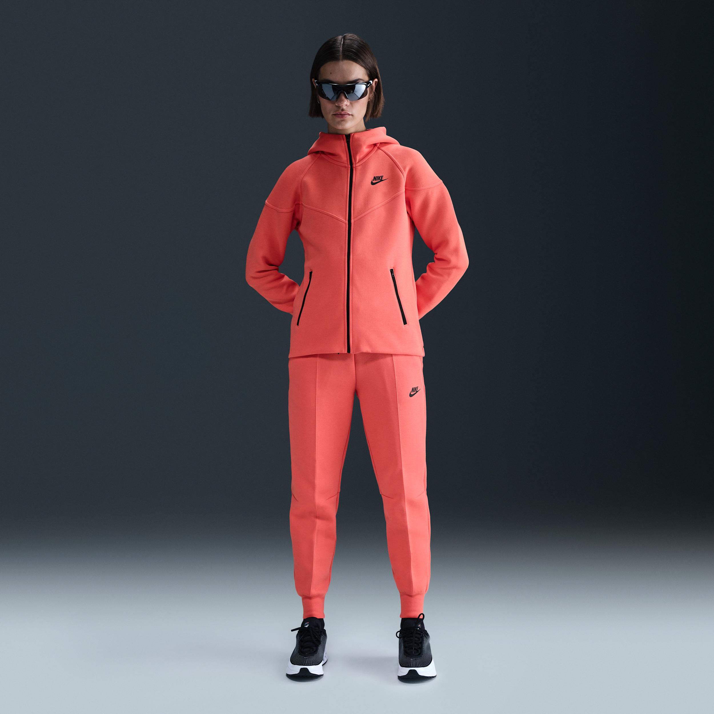 Womens Nike Sportswear Tech Fleece Windrunner Full-Zip Hoodie | FB8338-814 Product Image