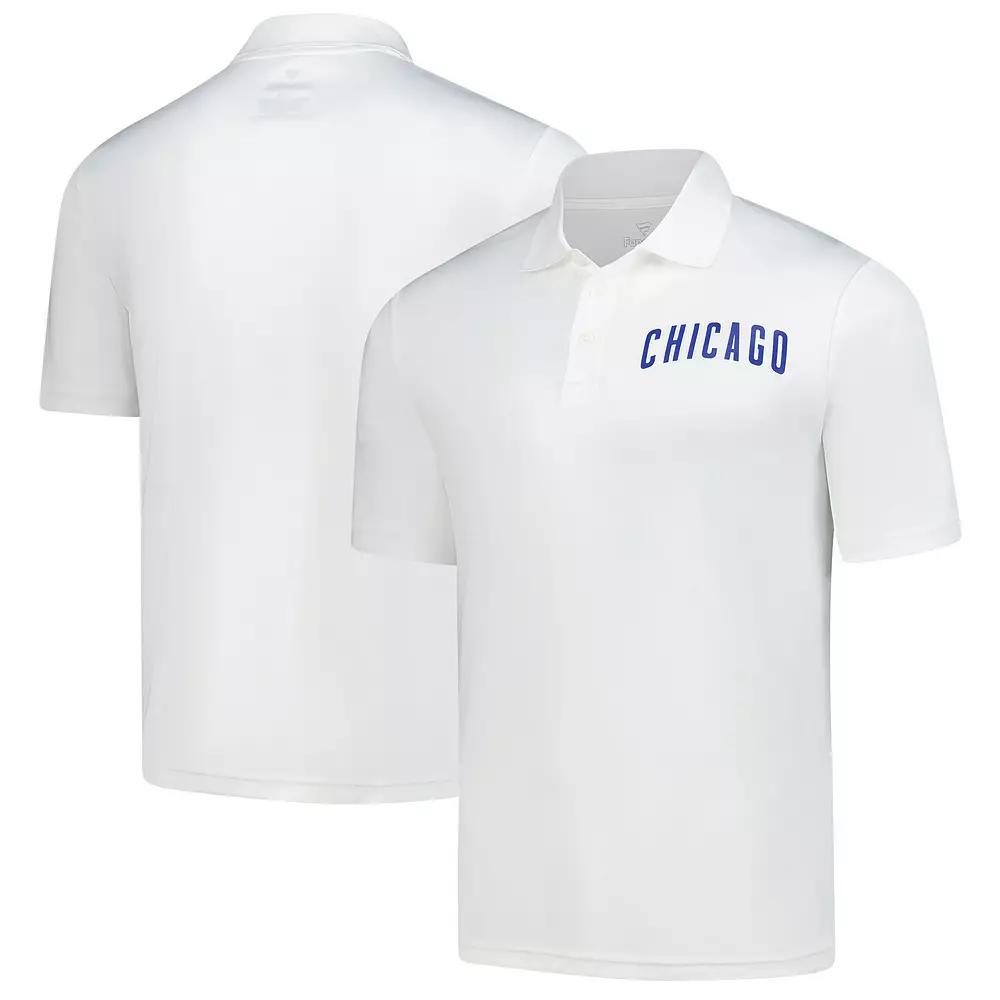 Men's Fanatics White Chicago Cubs Component Polo,  Product Image