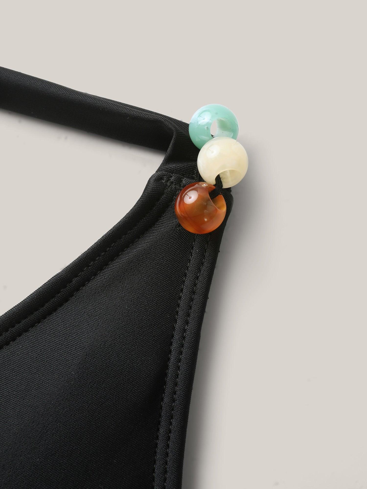 Colorful Webbed Pockets Adjustable Swim Dress Female Product Image