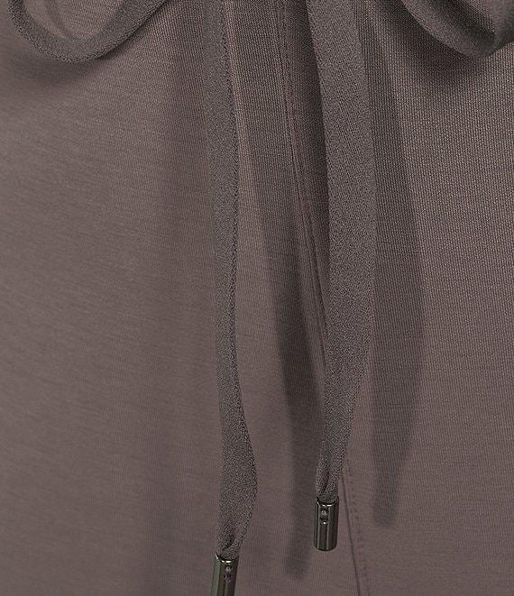 Skies Are Blue Plus High Rise Brushed Modal Blend Drawstring Pants Product Image