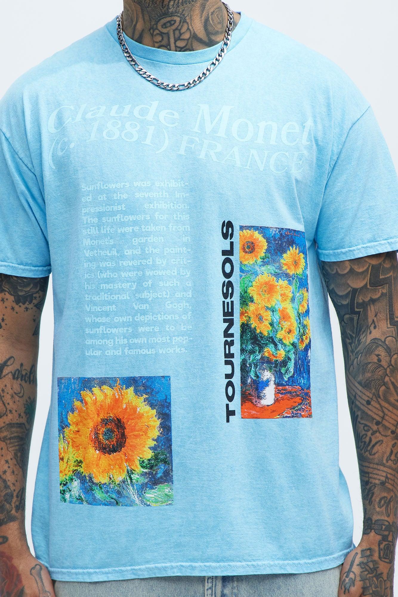 Claude Monet France Short Sleeve Tee - Teal Product Image
