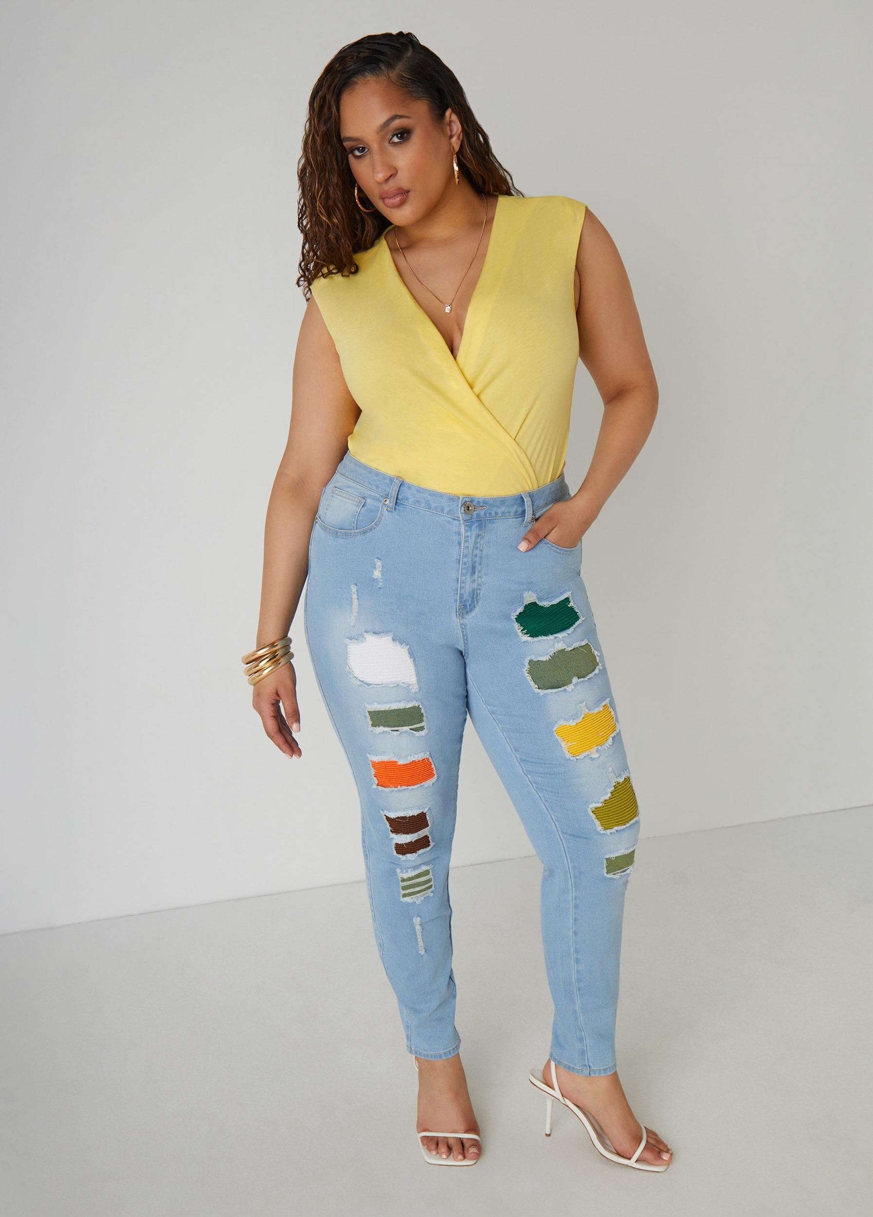 Faux Wrap Jersey Top Product Image