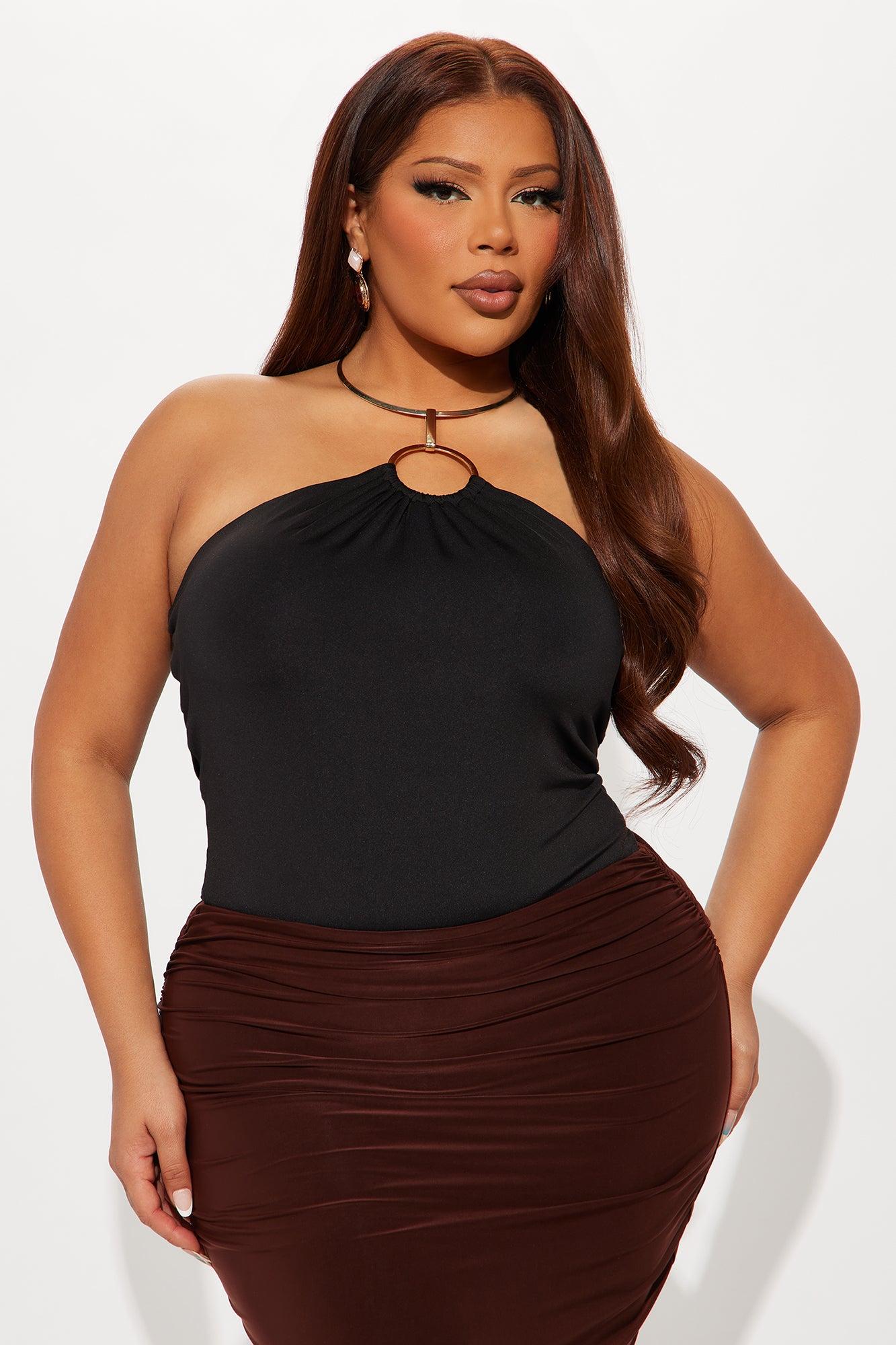 Hera Halter Bodysuit - Black Female Product Image