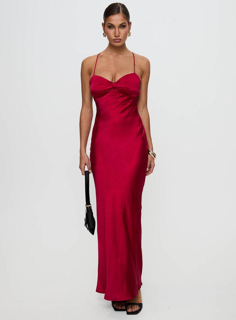 Kristelle Maxi Dress Red Product Image