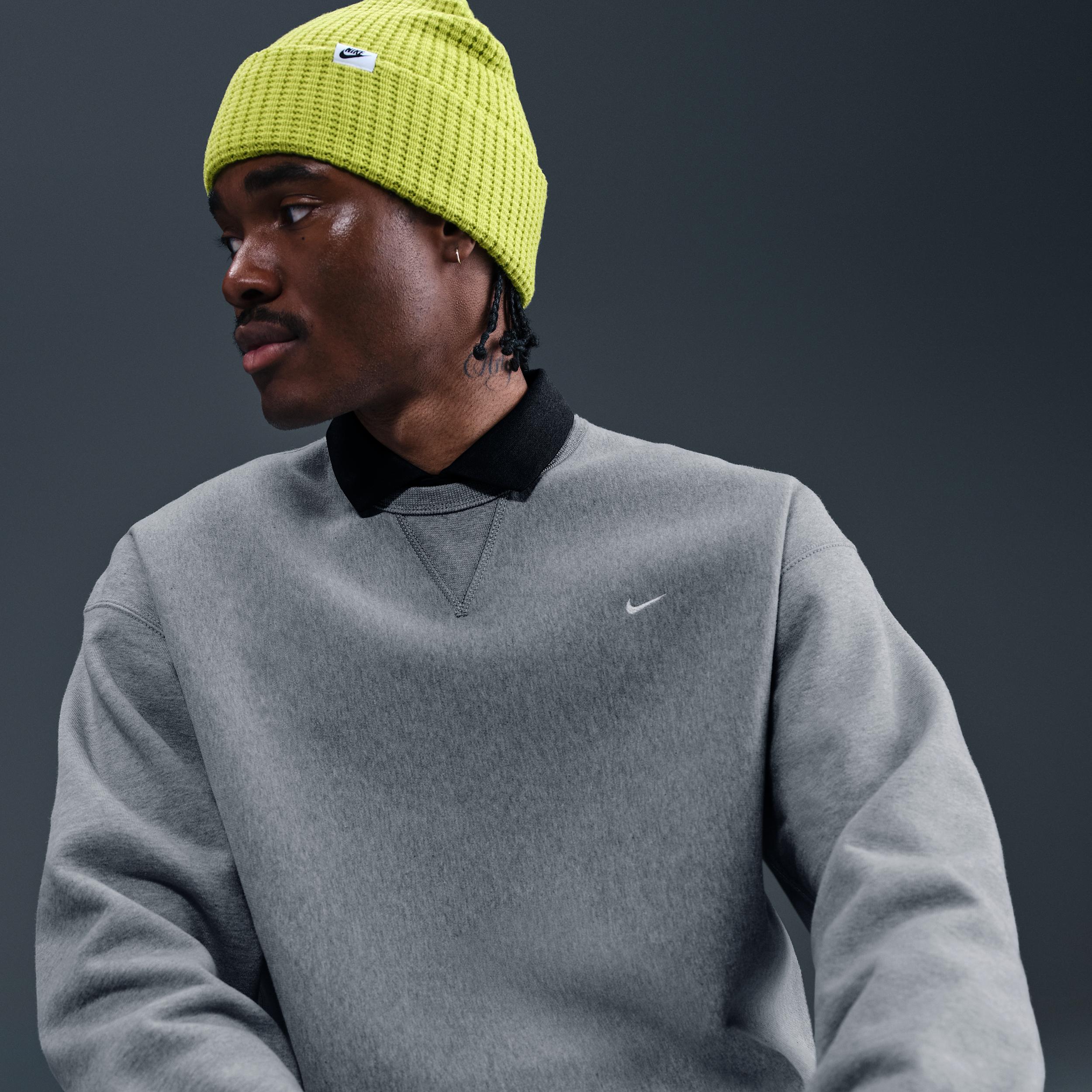 Nike Mens Solo Swoosh Fleece Crew | HV1086-063 Product Image