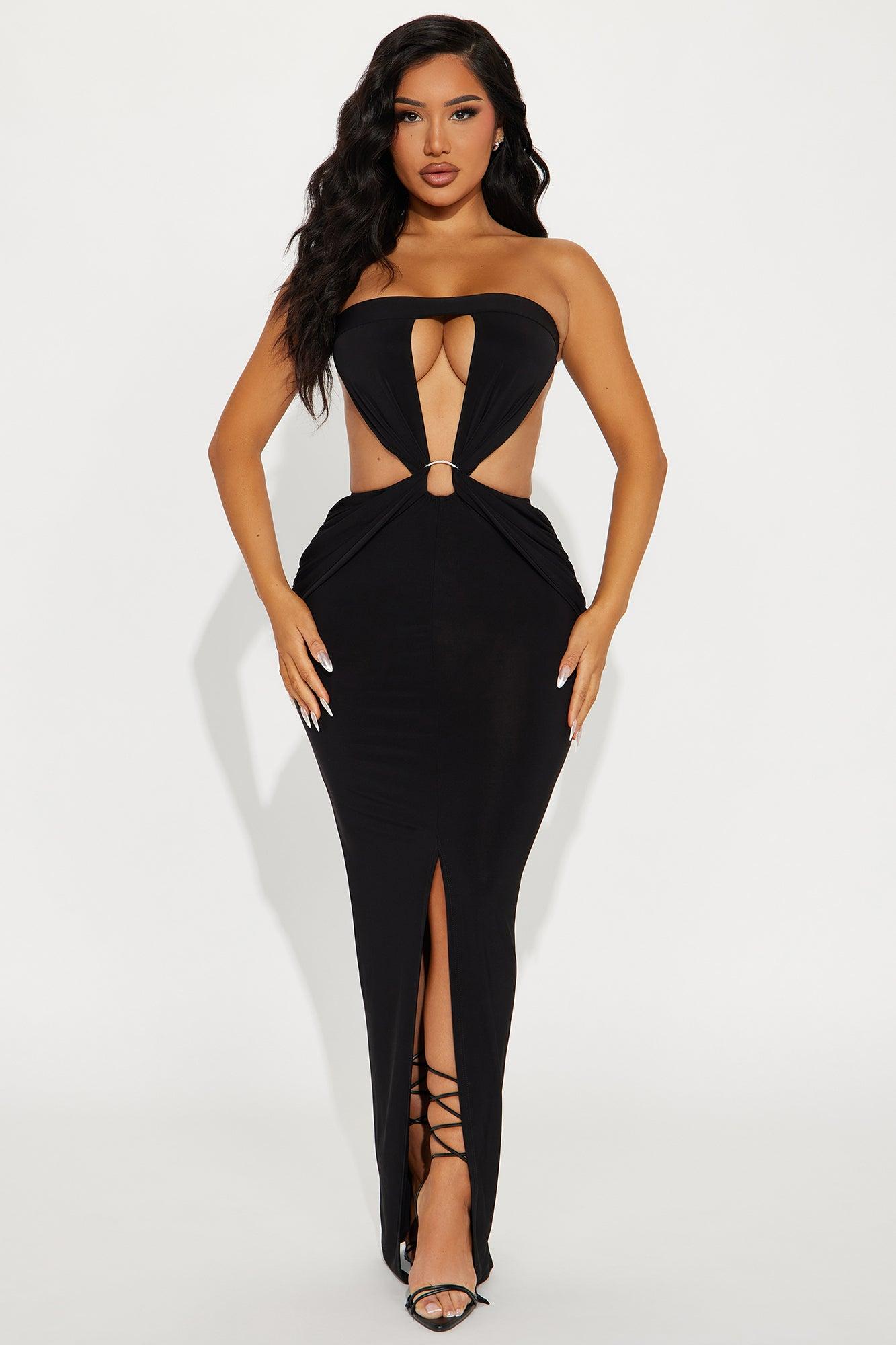 Summer In Bali Maxi Dress - Black Product Image