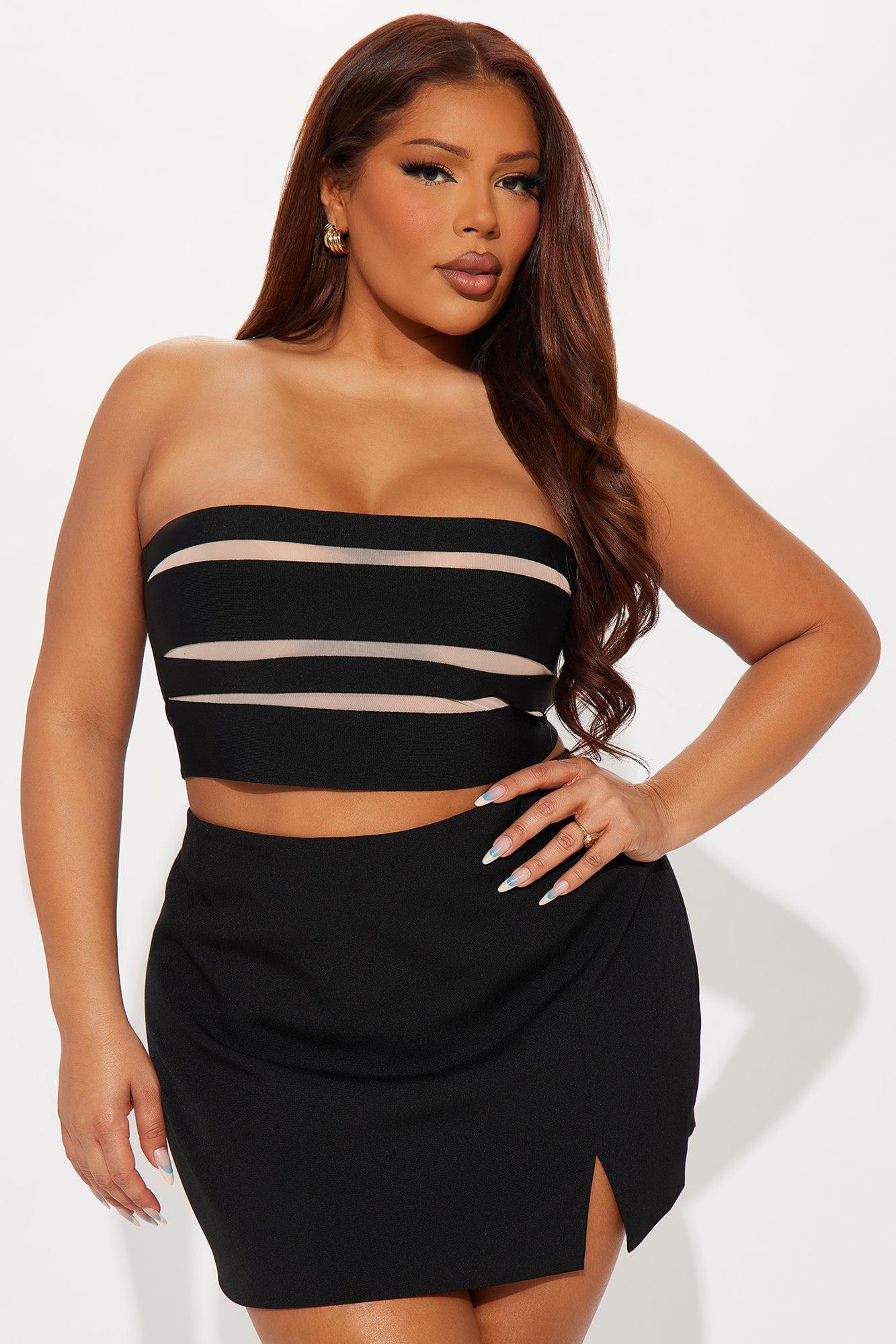 Ravina Bandage Tube Top - Black Female Product Image