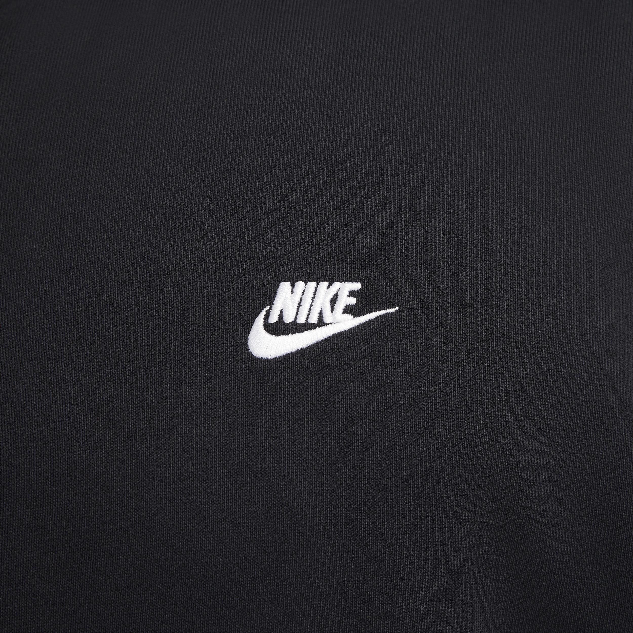 Nike Mens Club Fleece Oversized French Terry Pullover Hoodie | HJ1816-010 Product Image