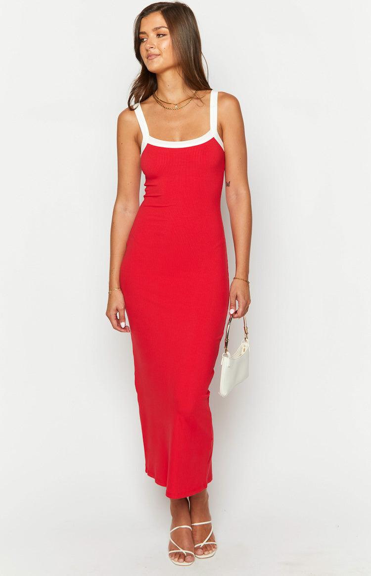 Cynthia Red Maxi Dress Product Image