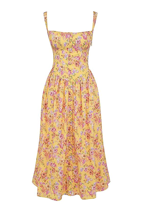 Tatiana  butter print midi sundress Product Image