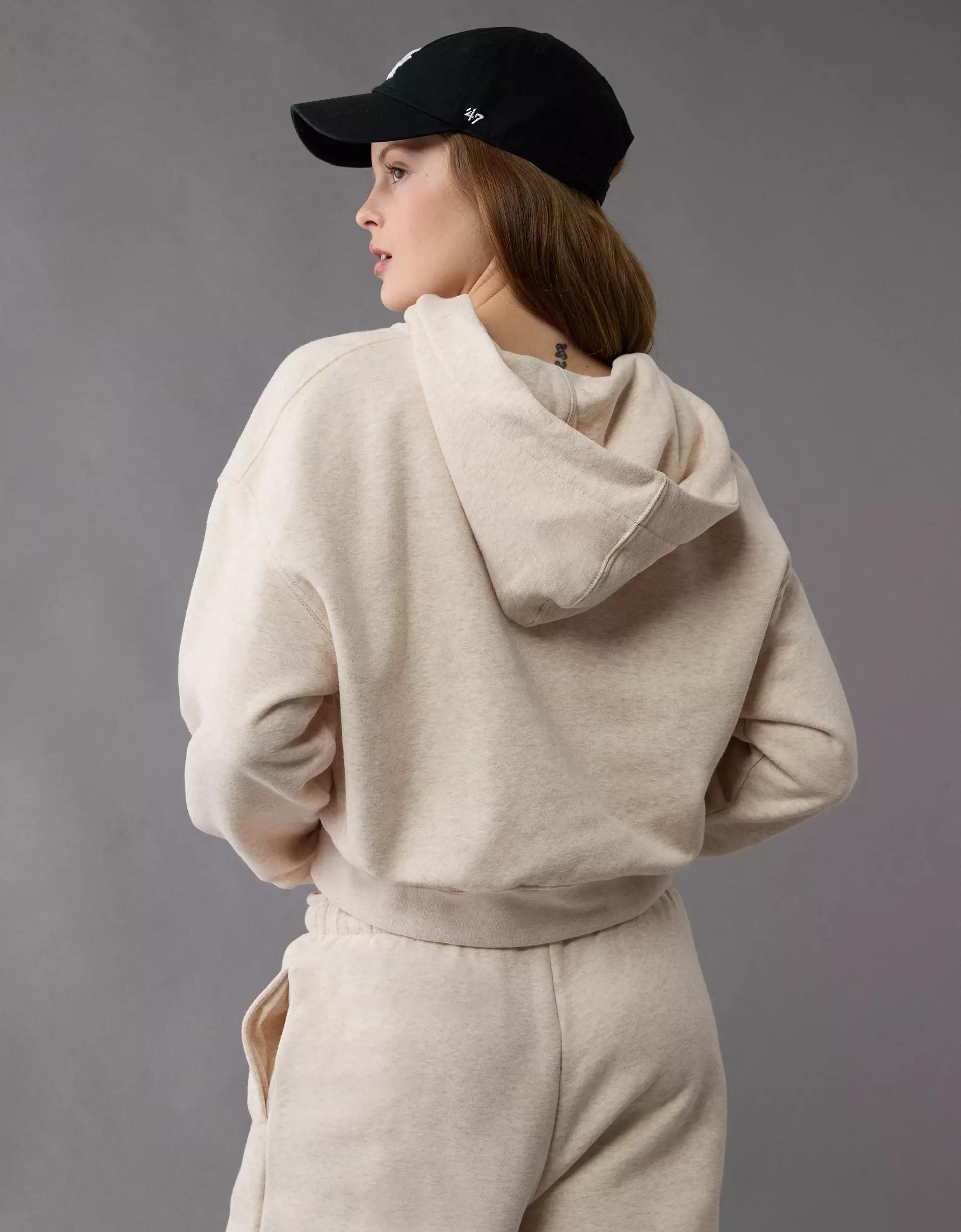 AE Everyday Luxe Zip-Up Hoodie Product Image