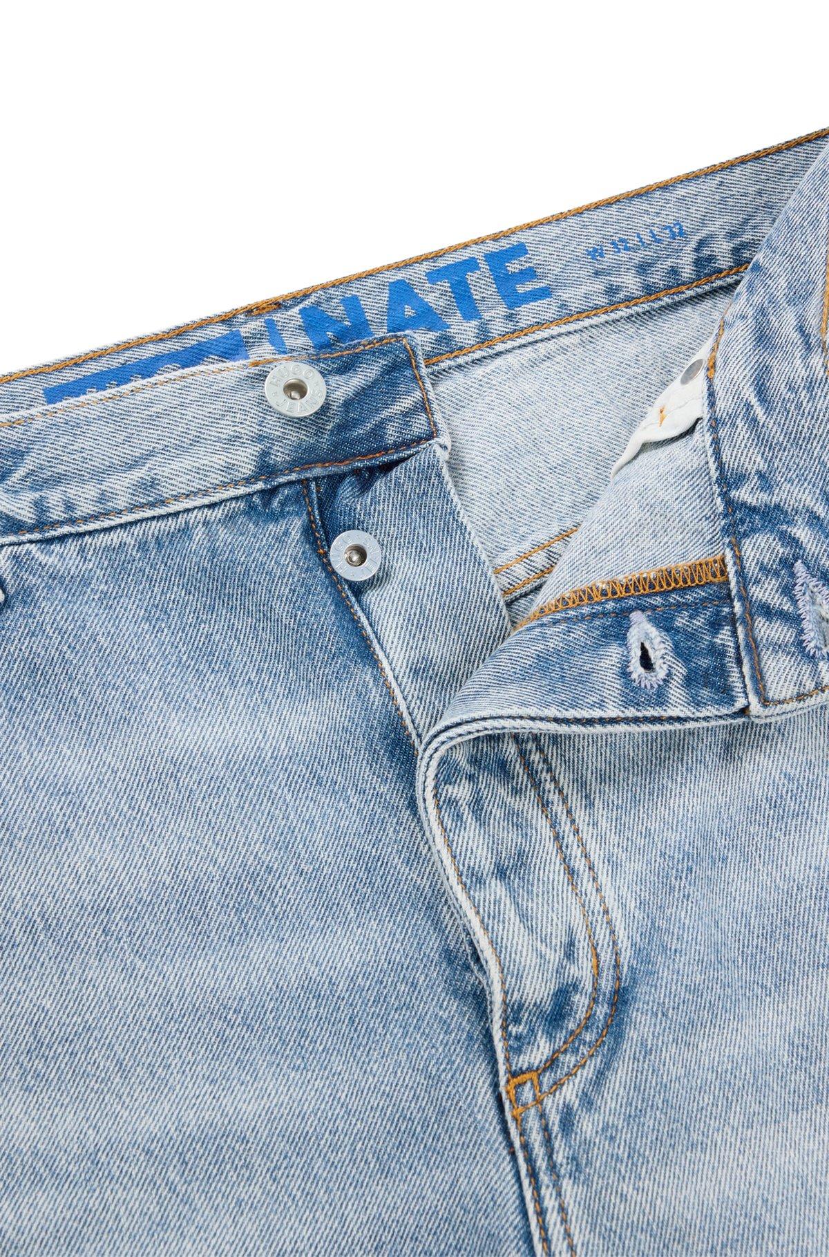 Baggy-fit jeans in heavyweight cotton denim Product Image