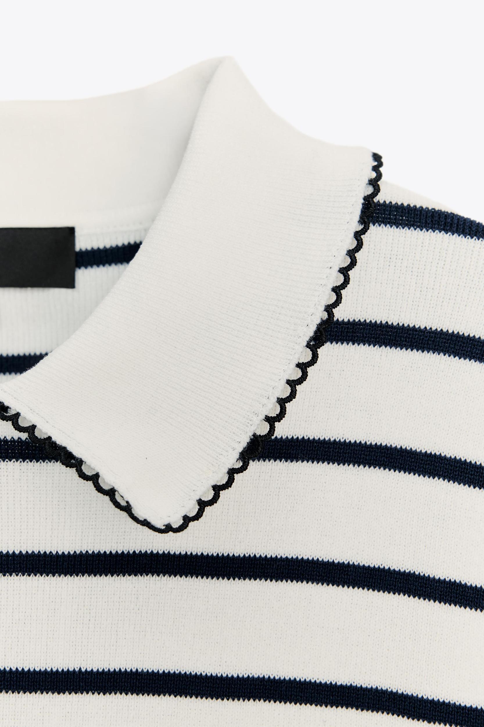 CONTRAST TRIM KNIT TOP Product Image