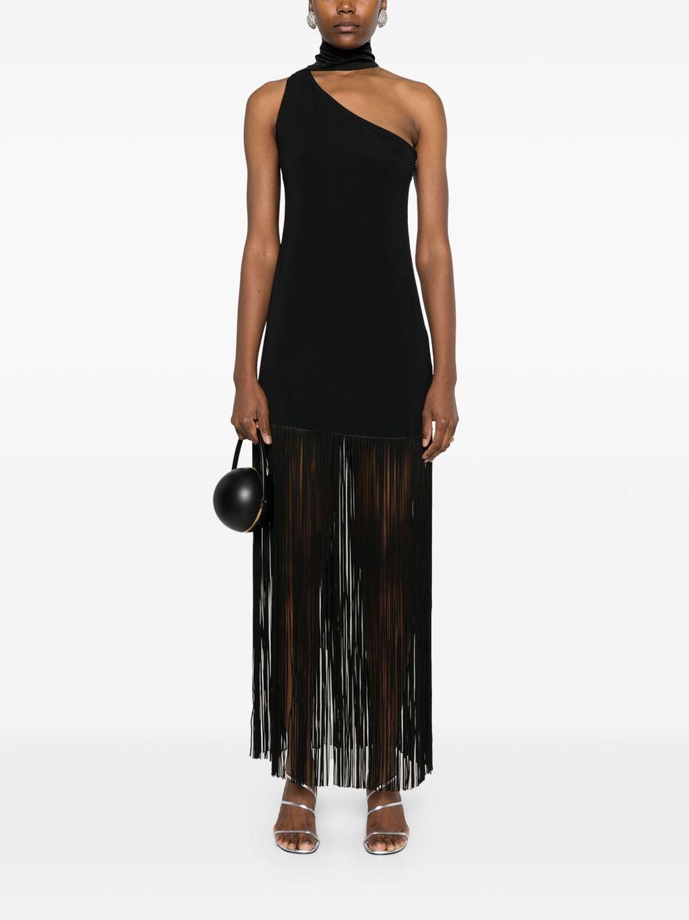 asymmetric fringed dress Product Image