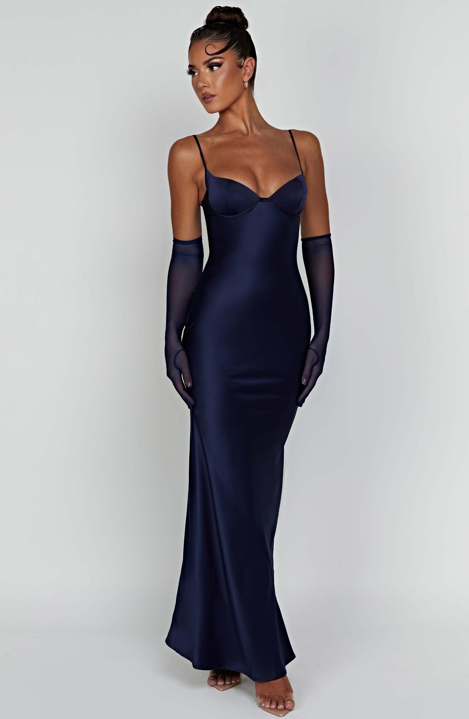 Athena Maxi Dress - Navy Product Image