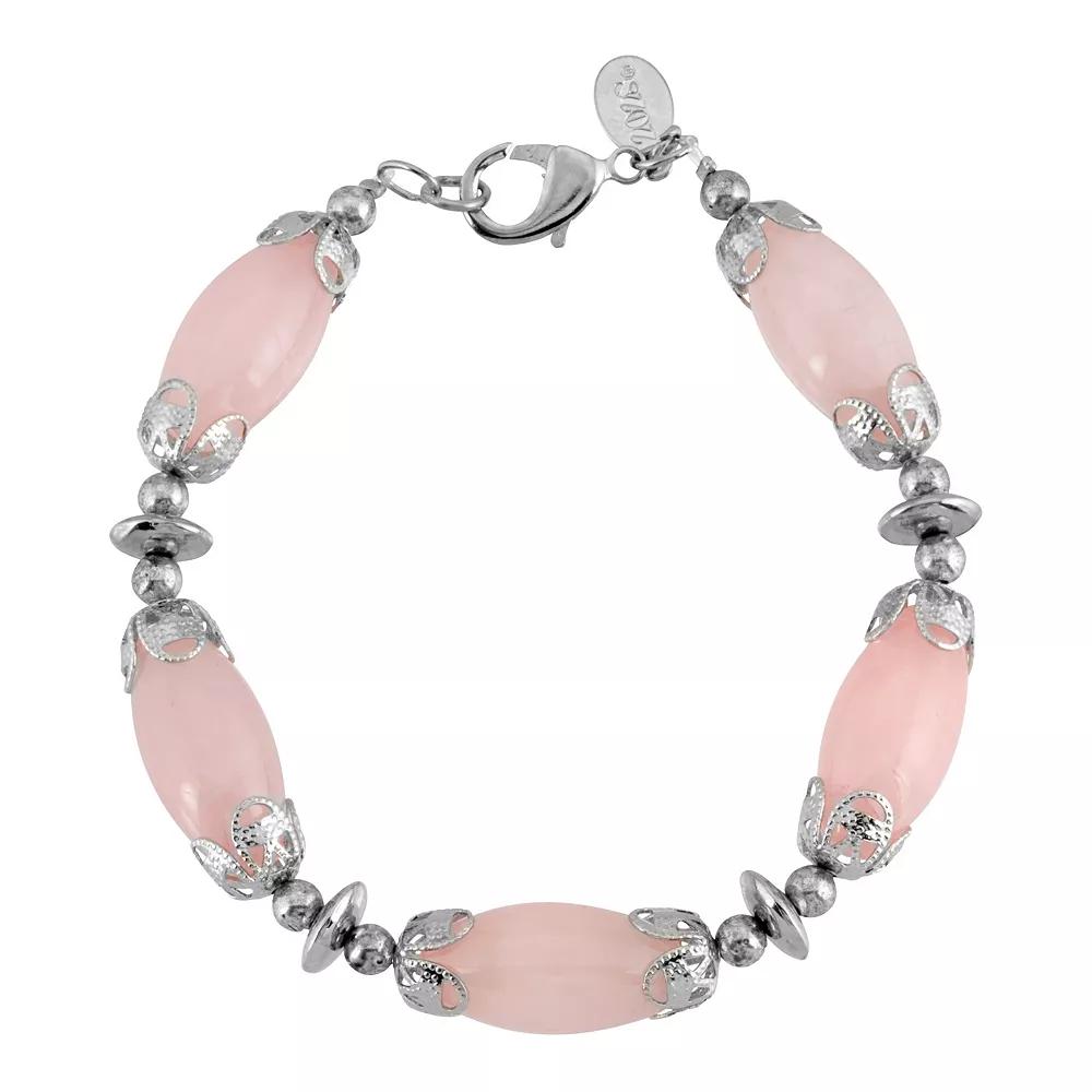 1928 Silver Tone Stone Bracelet, Women's,  Product Image