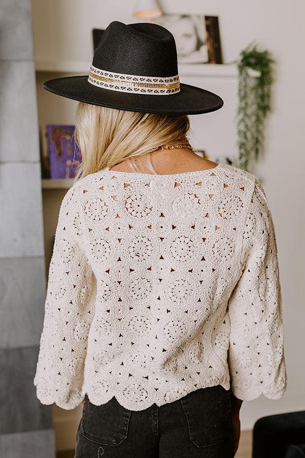 St. Barts Brunch Crochet Top Product Image